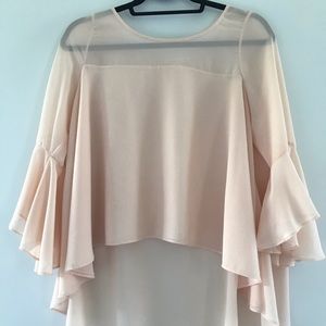 Paper crown cream blouse